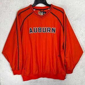 Vintage Russell‎ Athletic Team Issue Auburn Orange Windbreaker Jacket XL College